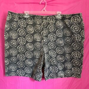 Abercrombie & Fitch Charcoal and White Patterned Shorts